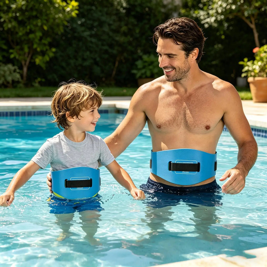 Ergonomic Swim Belt EVA Adjustable Flotation Belt for Adults Kids Swimming Pool Beach Lake River Sea Summer Outdoor Water Sport Vue