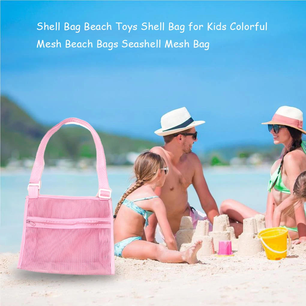 Beach Mesh Bag Handbag Outdoor Camping Picnic Travel Pouch Toys Tote Vue