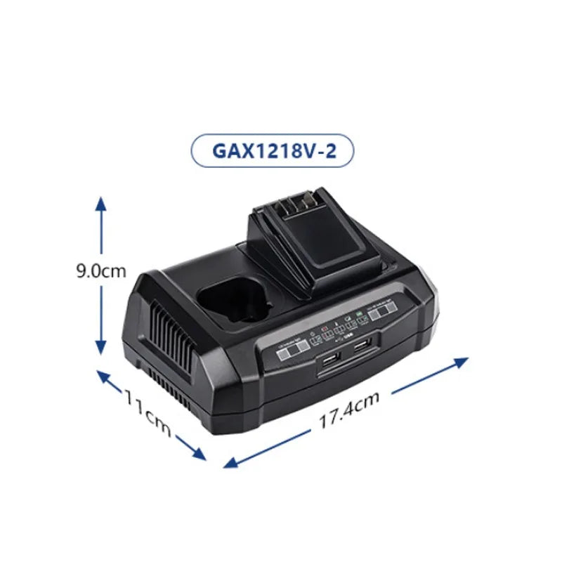 Portable Dual-Port Charger Power Tool Battery Charger Compatible with For Bosch 10.8V–20V Li-ion Batteries Fast Charging Station Vue