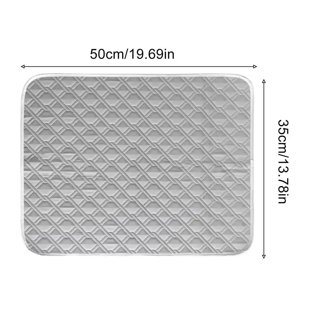 Self Cooling Pad for Dog 45x35cm Sweat Absorbent Soft Sleeping Mat for Small Medium Large Dogs Kitten Crate Carrier Travel Pads Vue A