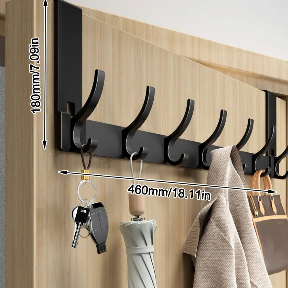 Door Behind Hook Storage Wall Hanging Clothes Hanger Coat Punch-free