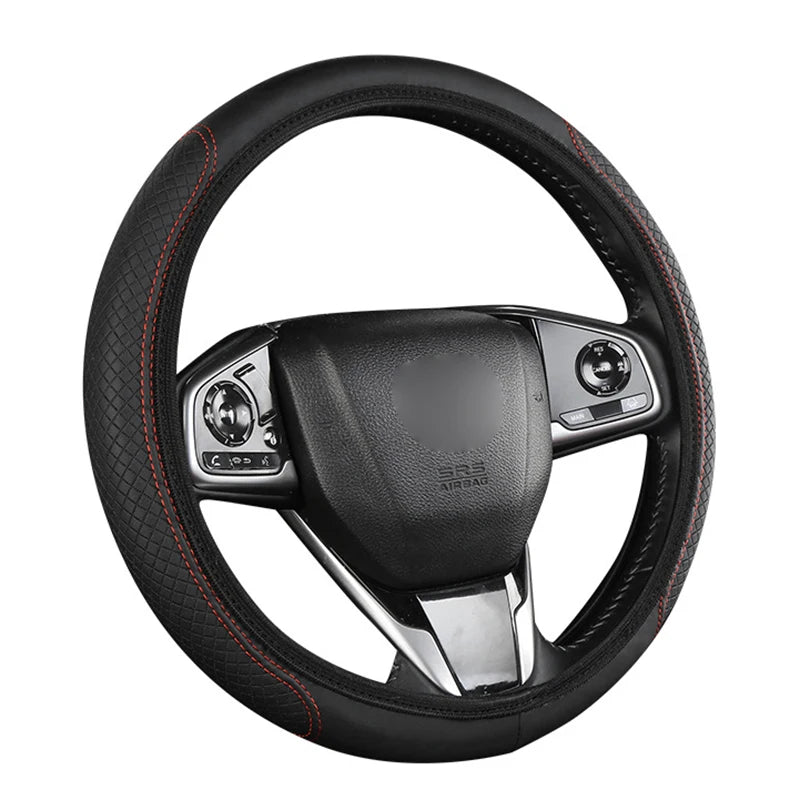 Universal Car Steering Wheel Cover Microfiber Leather Protection Cover Anti Slip Breathable for 37-39cm Steering Wheel Protector Vue