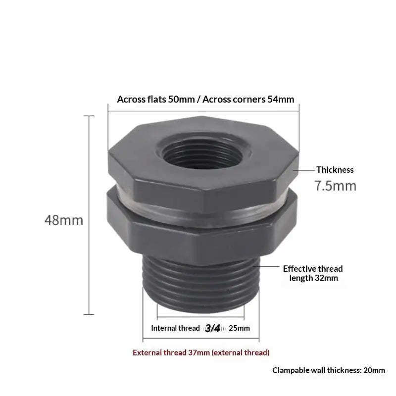 Garden Rainwater Collection Kit 3 4 Inch PVC Rain Bucket Diverter with Valve Fittings and Easy Fit Connector Vue C 25MM