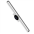 Desk Lamp Hanging Magnetic Clock Table Lamp LED USB Rechargeable Stepless Dimming Cabinet Closet Wardrobe Night Lightabkw Vue White