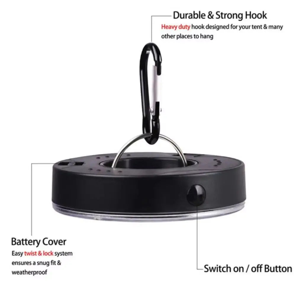 Three Modes Glow Golf Hole Light Waterproof Carabiner Hook Camping Tent Light Luminous Climbing Buckle Golf Cup Light Vue