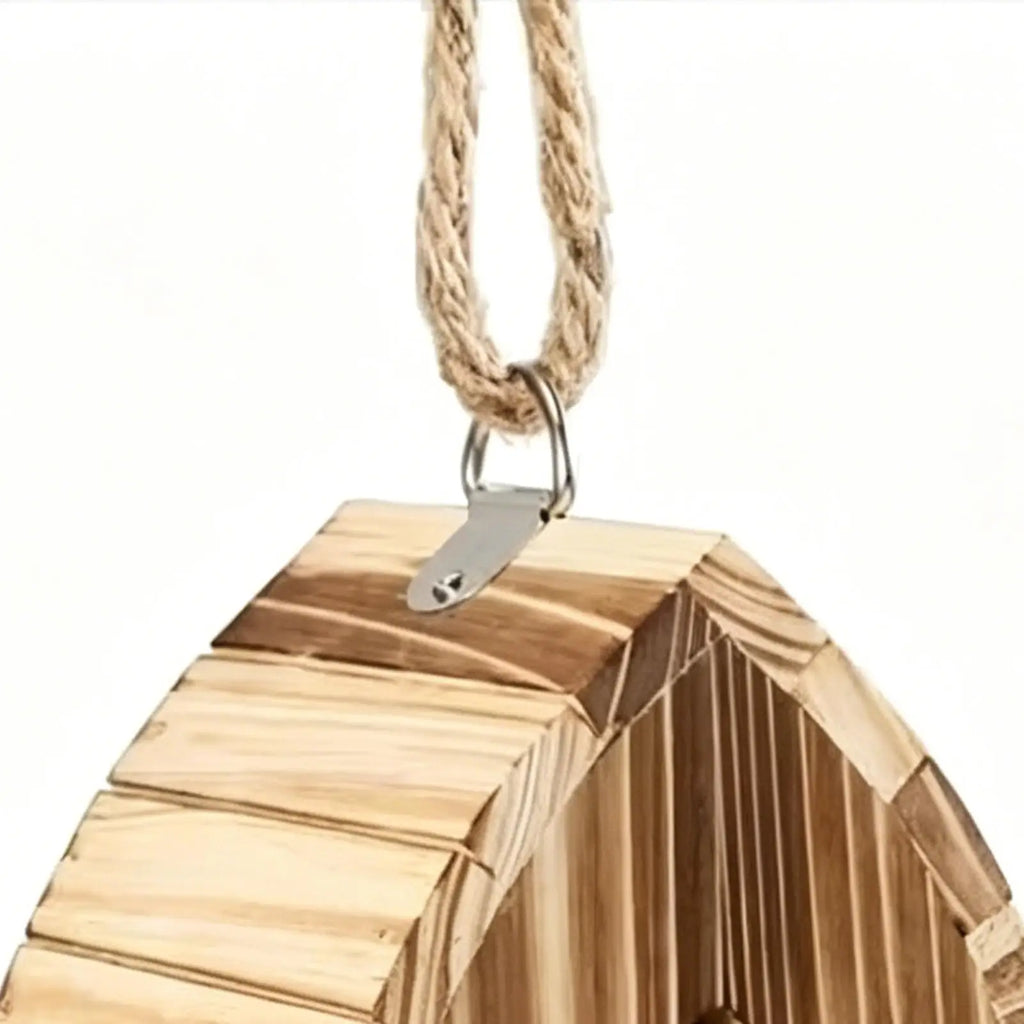 Multifunctional Wooden Teardrop Shaped Butterfly House Outside Decoration for Yard Grass Pathway Driveway Patio Balcony Lawn Vue