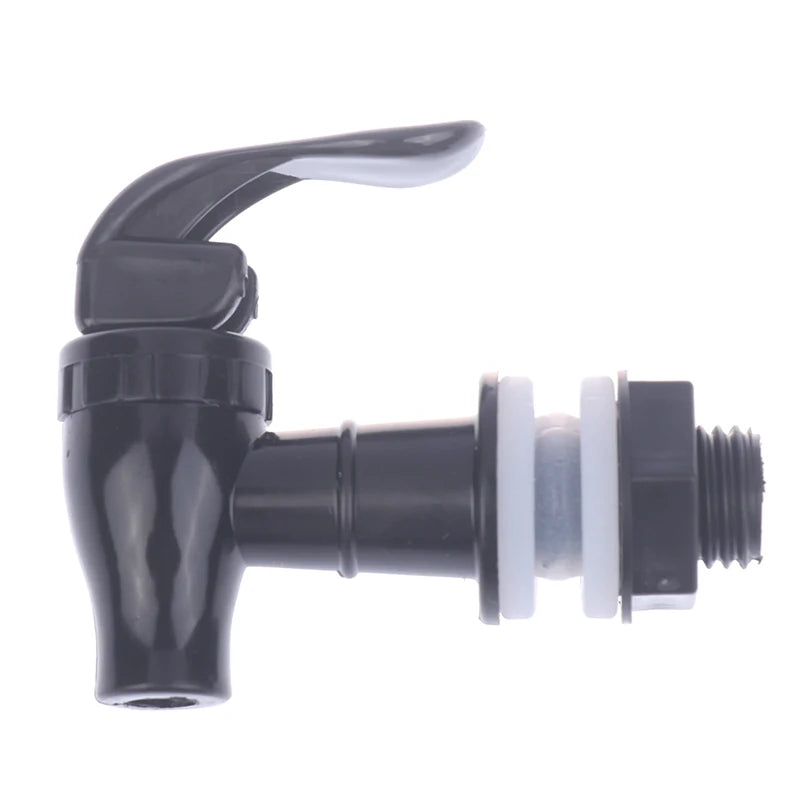 2L Glass Wine Bottle Faucet Replacement Wine Water Tank Spigot for Home Restaurant Party Bar Vue black