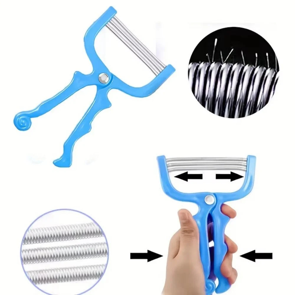 1PC Manual Facial Threading Epilator Gentle Hair Remover for Eyebrow Lip Handheld Smooth Skin Hair Removal Beauty Tool for Women Vue