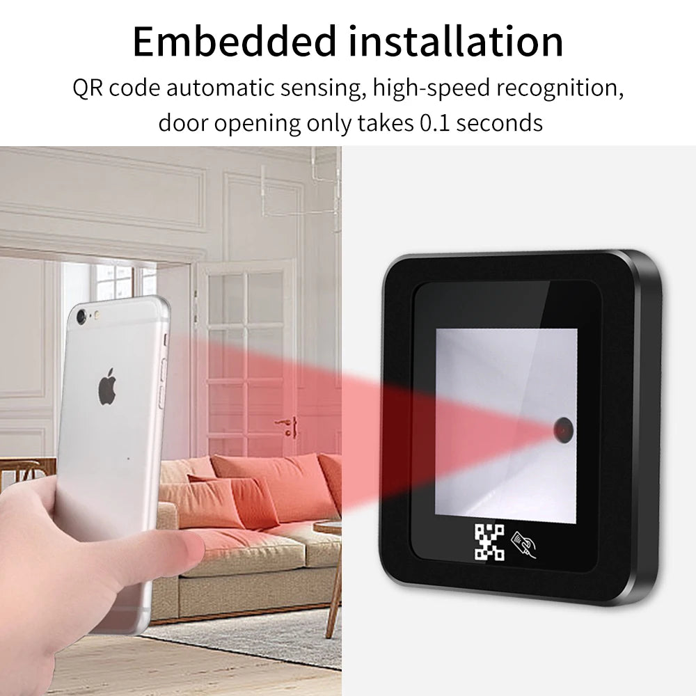 QR Code Scanners Barcode Access RFID Card Reader Embedded Fix-mount Dynamic 125Khz/13.56Mhz Engine USB WG RS232 1D/2D QR PDF417 Vue
