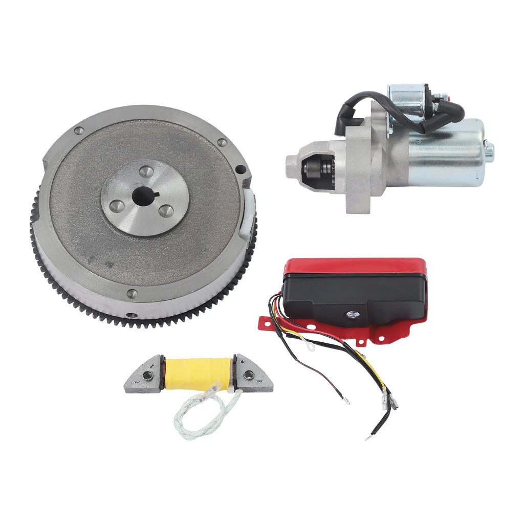 Electric Start Kit Honda GX240 8HP – 12V Starter Motor & Flywheel Engine Start Kit Vue