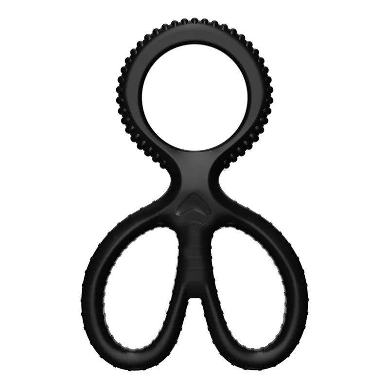 Reusable Adjustable Silicone Locking Ring Scrotum Fixed Wearable Protective Sleeve Intimate Training Tool for Adult Men Vue