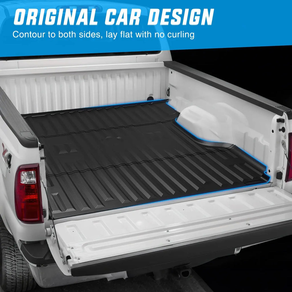 Nilight Truck Bed Mat Compatible with 1999-2016 Ford Super Duty F250/F350/F450 6.8 FT, Heavy-Duty Cargo Liner, Non-Slip, All Weather Protection (Not Fit Drop-in Bed) Vue