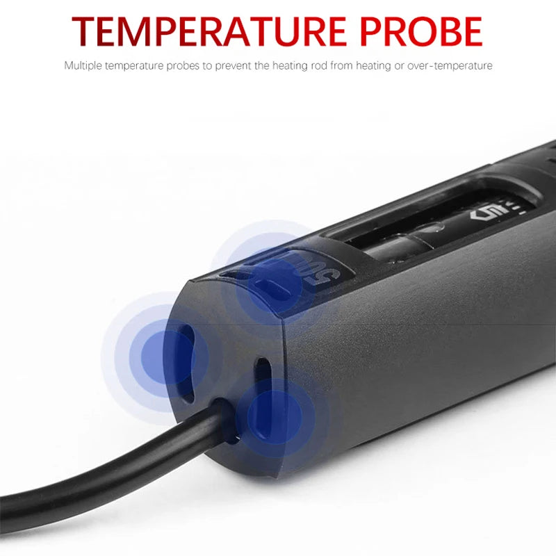 500W Aquarium Submersible Heater with LCD Digital Display Adjustable Temperature Heaters for Fishbowl Fish Tank Heating Rod Vue