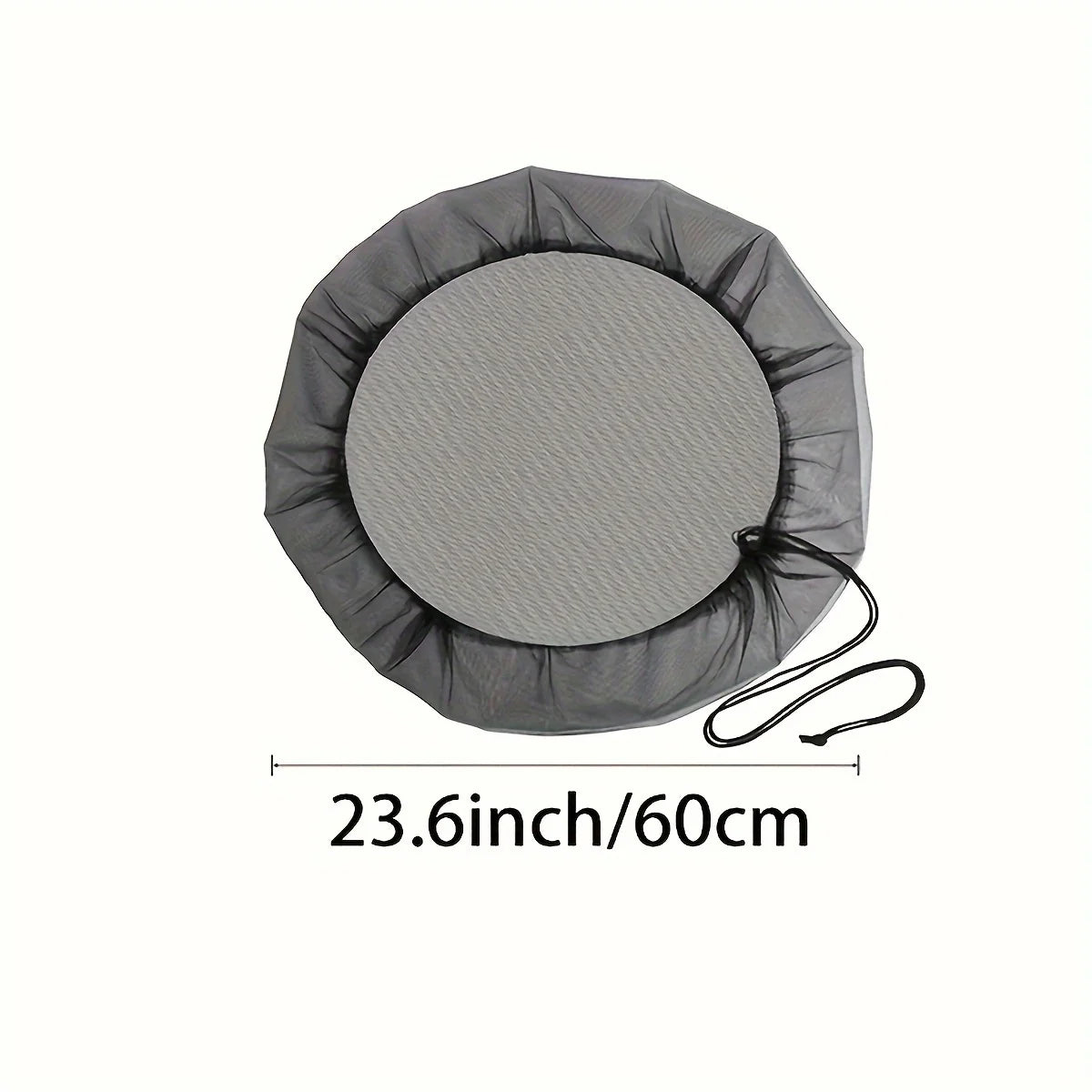 Rain Barrels Screen Water Bucket Covers,Rainwater Collector Tank Net Cover,Rain Water Collection Bucket Netting with Drawstring Vue 1PCS-GLW-60CM