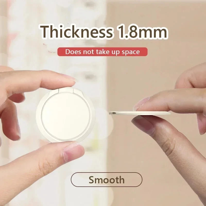 Finger Ring Holder Stand Grip 360 Rotating For Mobile Phone Car Magnetic Mount Phone Back Sticker Pad Unniversal Bracket Vue
