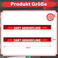 2pcs Dart Throw Line 56x5cm Dart Throw Toe Line Marker Floor Sticker Repositionable Tape Game Accessories for Bar Garage Office Vue 2pcs