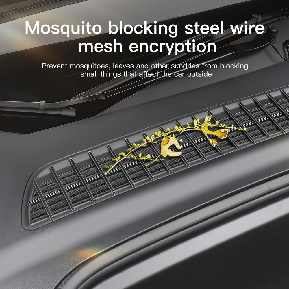 YZ Air Inlet Protective Cover For Tesla Model Y Juniper 2021-2025 Anti-insect Anti-fouling Front Cover Air-Conditioning Cover Vue