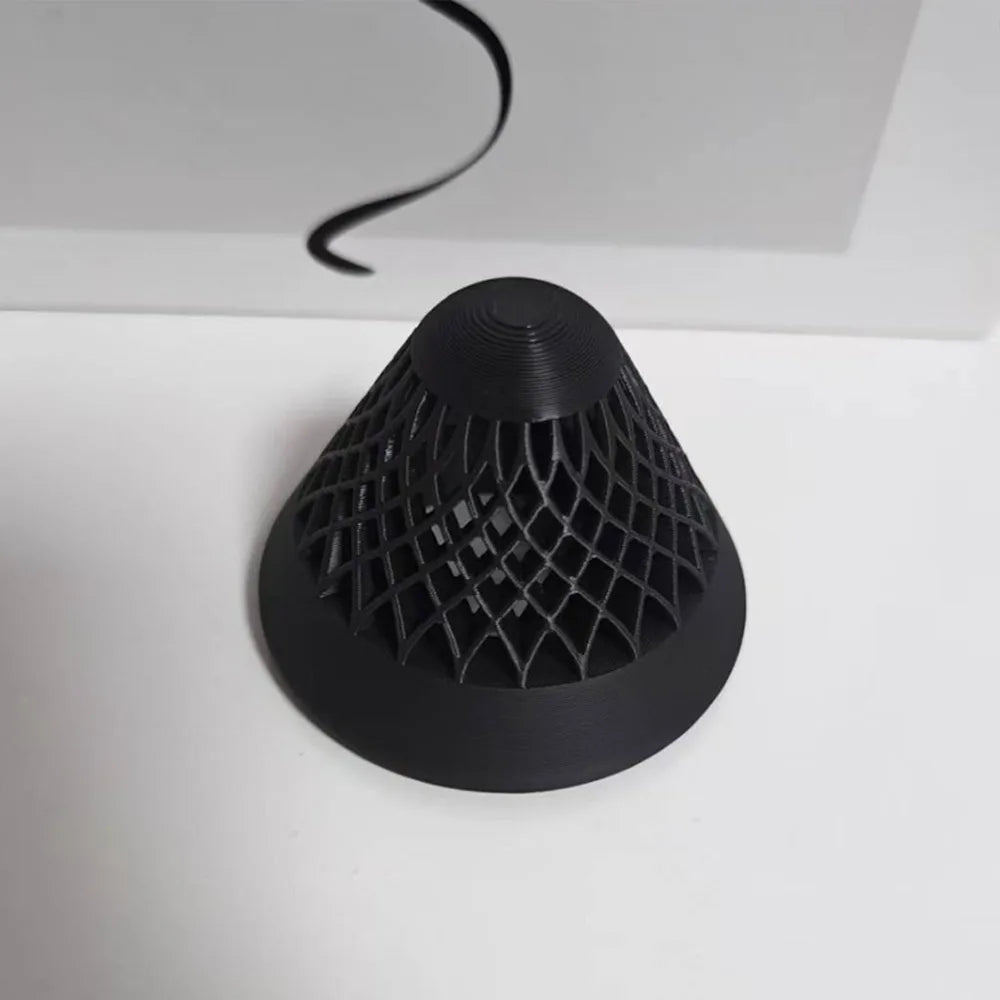 3D Printed Floating Aquarium Planting Basket Plastic Decorative Hydroponic Plant Basket Growing Pots Vue Black 8x6cm-3.15x2.36in