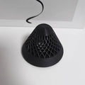 3D Printed Floating Aquarium Planting Basket Plastic Decorative Hydroponic Plant Basket Growing Pots Vue Black 8x6cm-3.15x2.36in