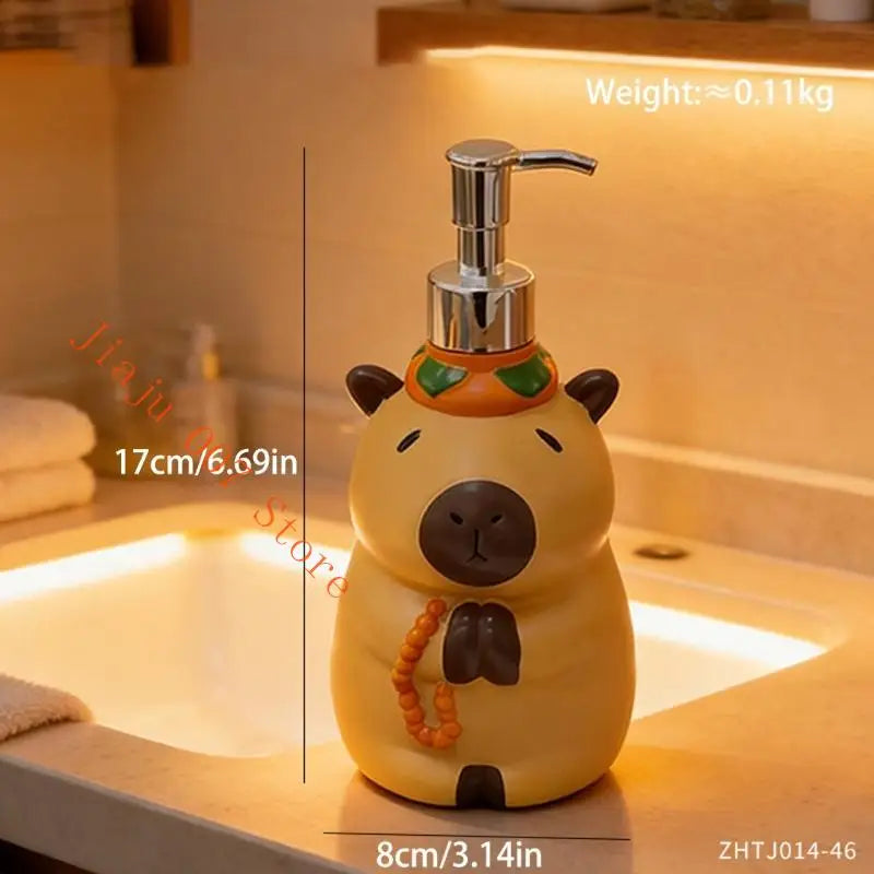 Capybara Soap Dispenser – Cute Refillable Pump Bottle Soap Dispenser Vue