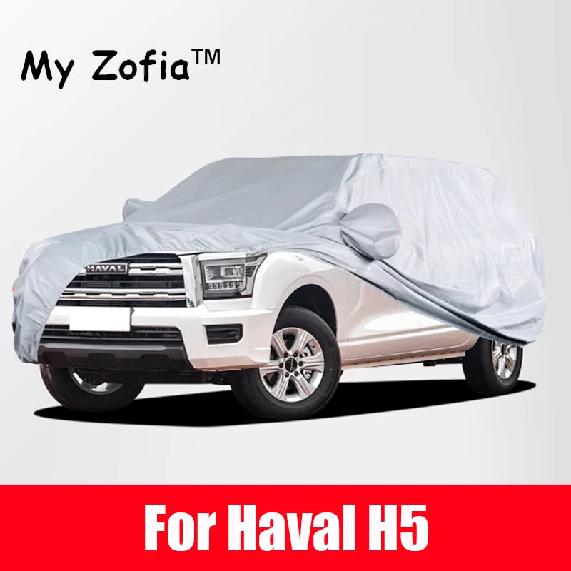 For Haval H5 2023 2024 2025 Full Car Covers Outdoor Sun Anti UV Rain Snow Dust Protection Oxford Cloth Vue