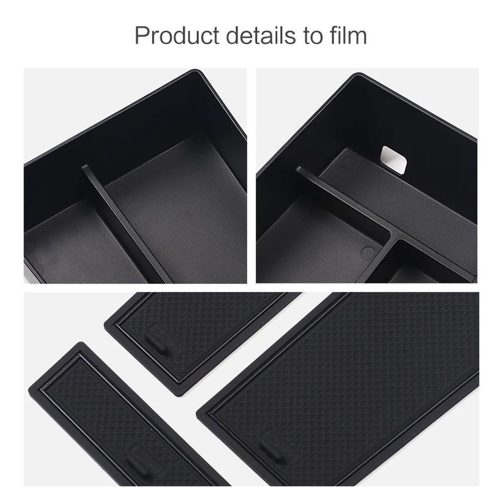 Smabee for BMW X5 G05 X6 G06 X7 G07 2019-2024 Center Armrest Storage Box Accessories Tray Organizer Tidying ABS Vue