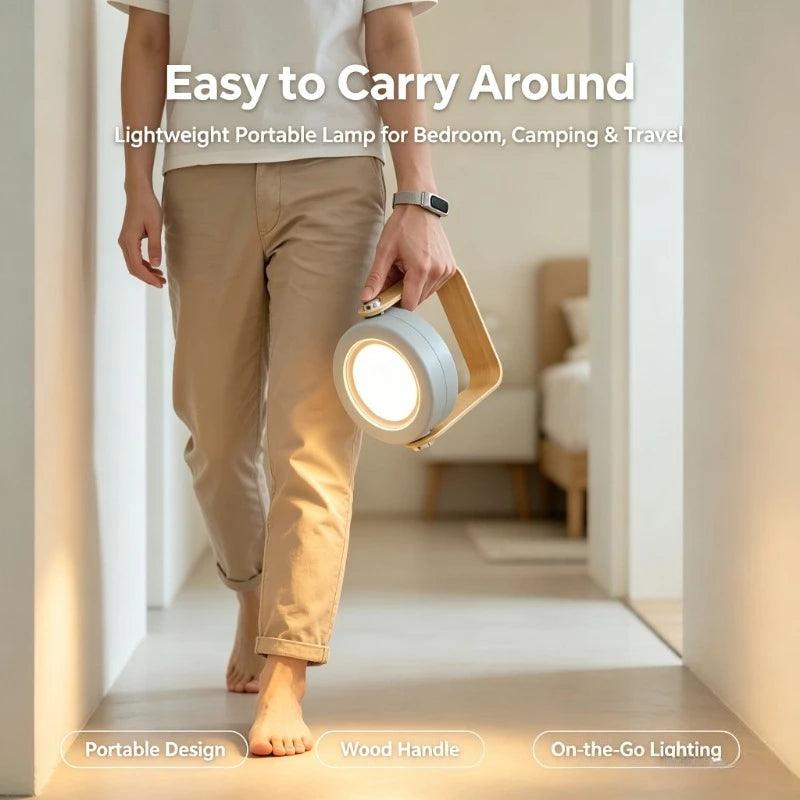 Creative Handle Foldable Night Light Portable LED Reading Lamp Telescopic Folding Table Lantern with USB Rechargeable Design Vue