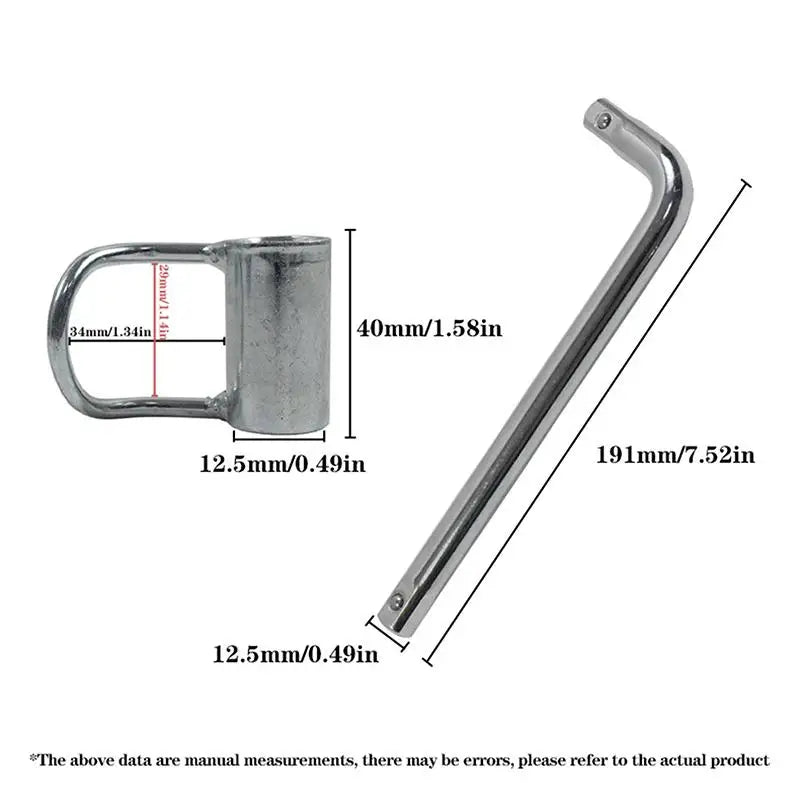 Mini Manual Angle Valve Wrench Compact Tool for Bathroom Pipe Fittings Easy Handle for Repair Installation Vue