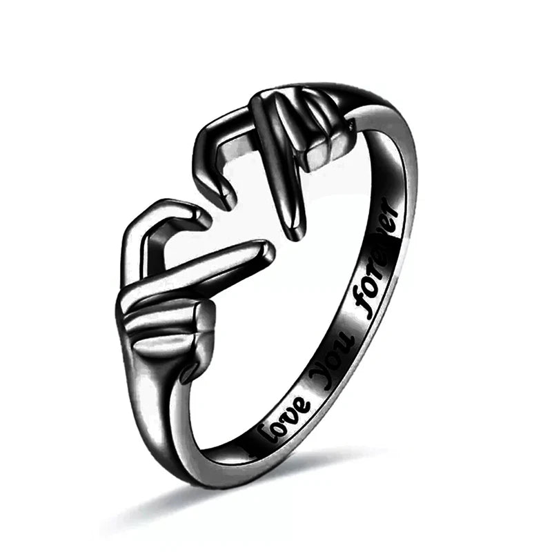 Huitan Heart Ring for Women – Trendy Brass Fashion Jewelry Fashion Ring Vue H438 11