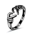 Huitan Heart Ring for Women – Trendy Brass Fashion Jewelry Fashion Ring Vue H438 11