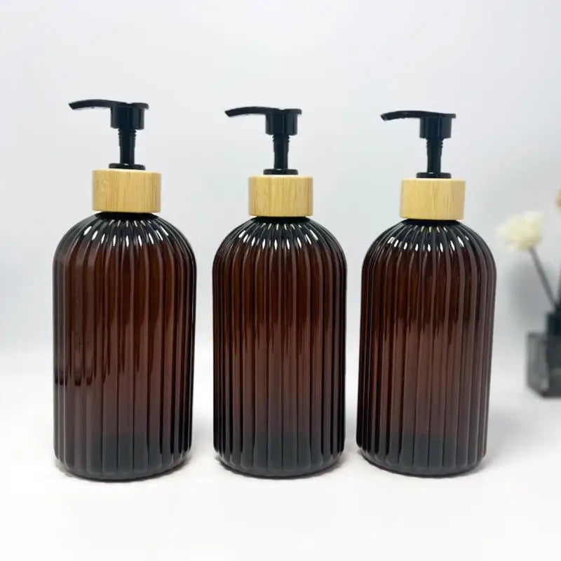 1PCS 500ml Shampoo Empty Bottle Soap Dispenser With Pump Refillable Kitchen Bathroom Hands Body Wash Lotion Container Vue