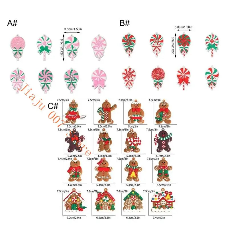 Shatterproof Christmas Ornament Set – Assorted PVC Designs Christmas Ornament Set Vue