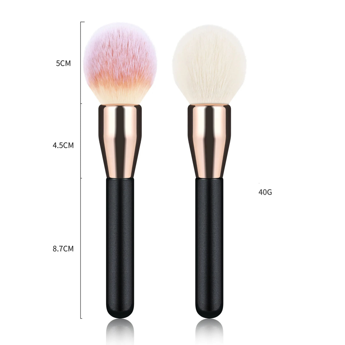Powder Makeup Brush Free Print Logo Soft Dense Bristle Blush Brush Blending Cosmetic Makeup Brushes Tool for Beauty 10pcs Vue