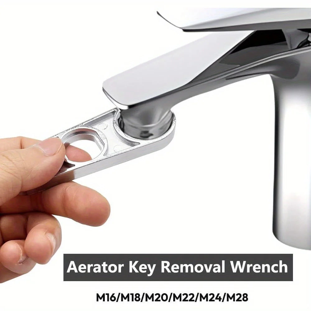 2 In 1 Faucet Aerator Wrench Water Flows Adjusting Faucet Bubbler Wrench Plumber Home Bathrooms Faucets Maintaining Tools Vue 60GB