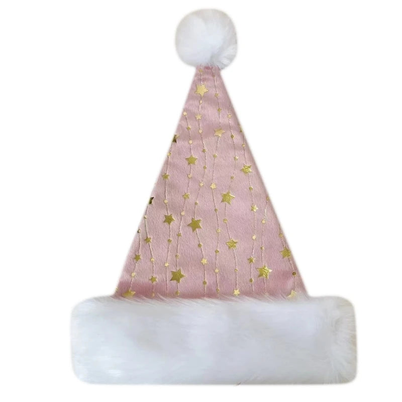 Kids Plush Elf Hat with Bell – Christmas Santa Helper Cap