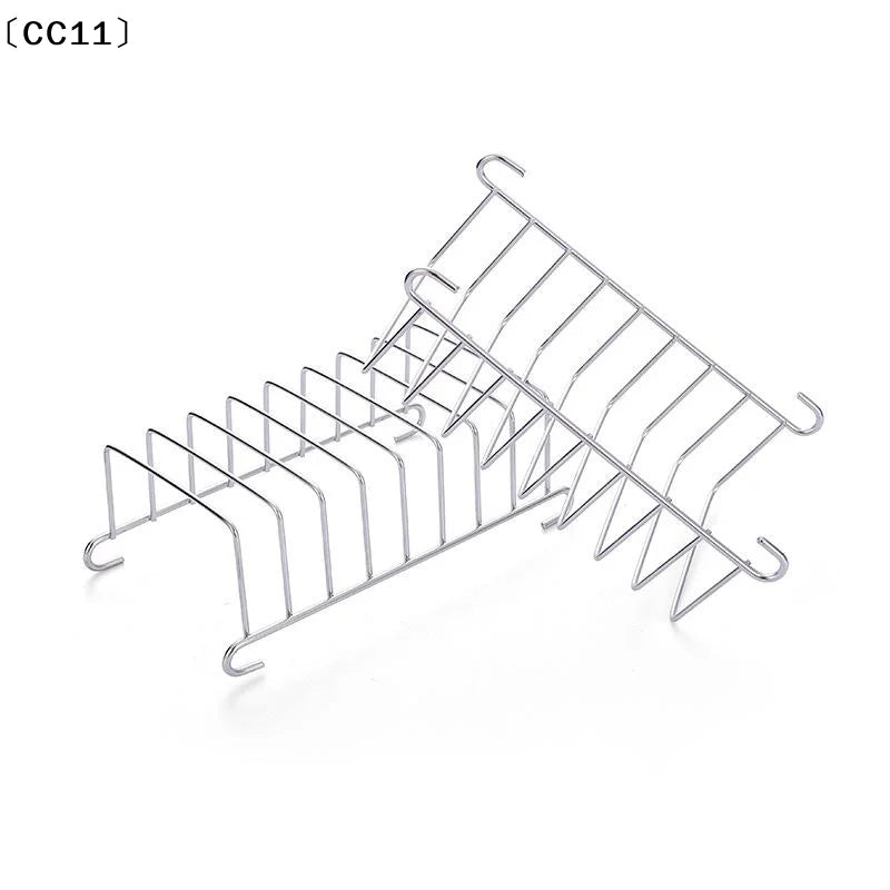 Stainless Steel Toast And Bread Rack 8 Slots Rectangle Food Display Tool For Air Fryer Accessories〔CC11〕 Vue