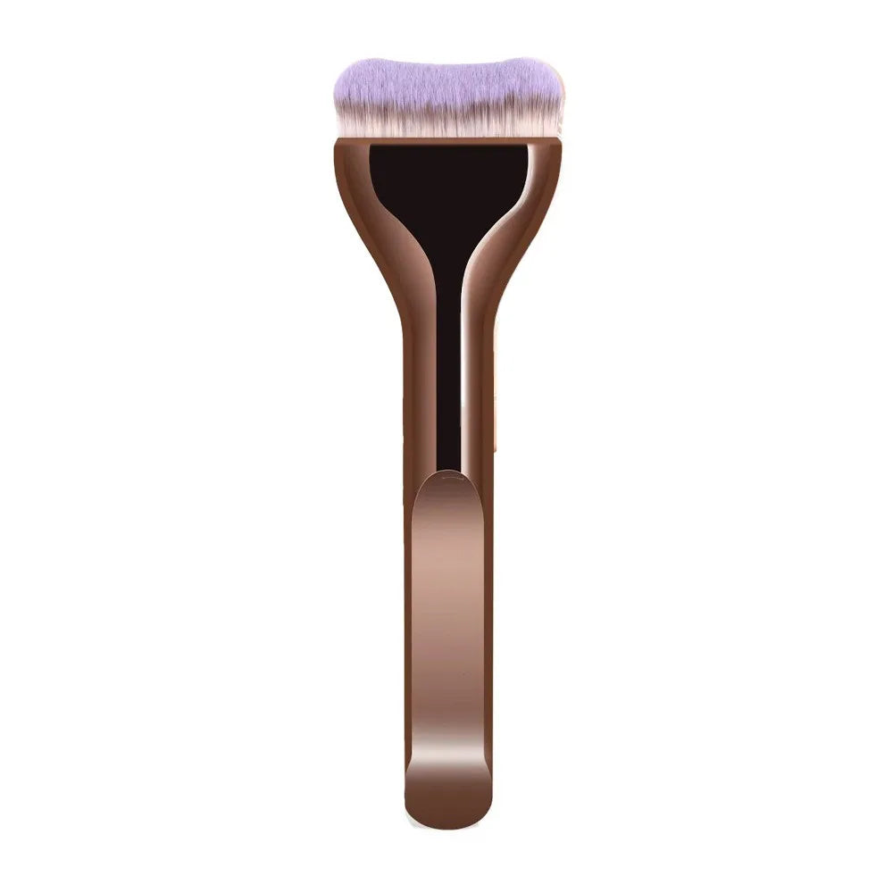 New Makeup Brushes Set Private Label Luxury Brown Color Beauty Tools Vegan Foundation Blush Shadow Powder Brush Wholesale Vue