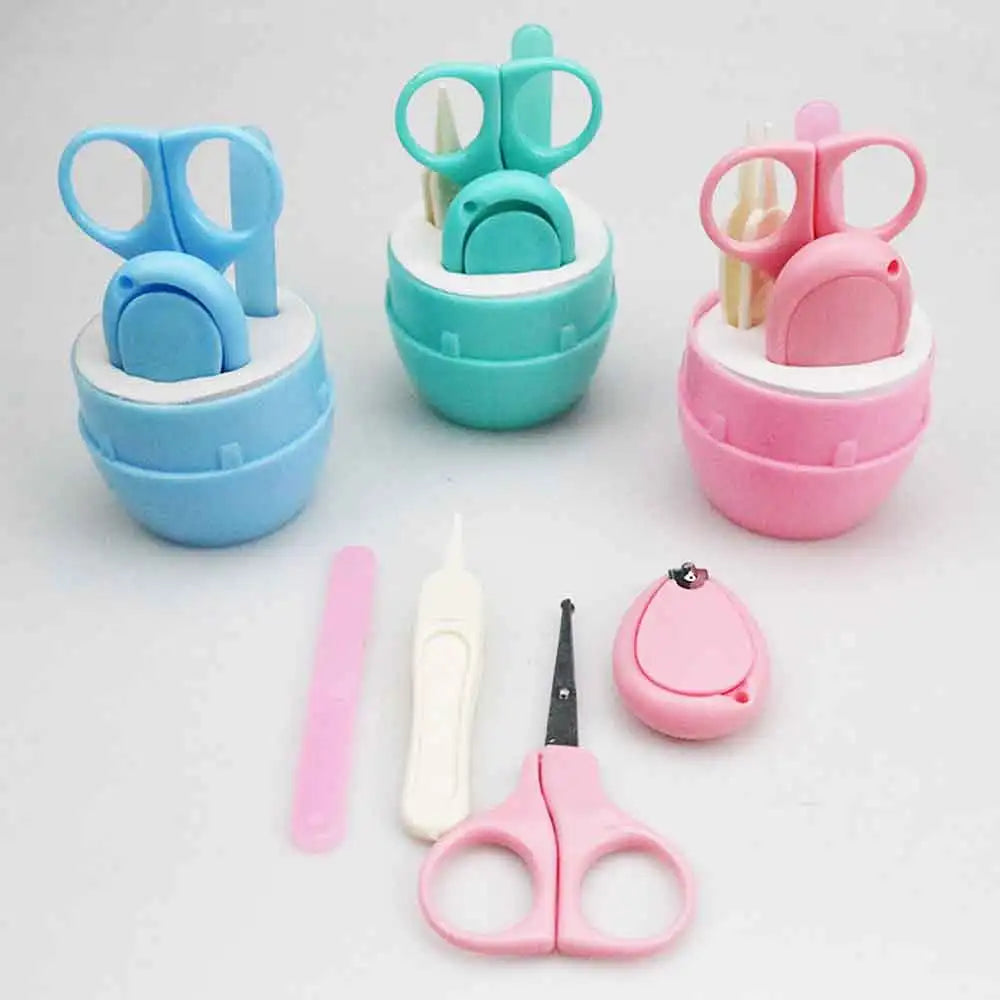 vvocci Baby Nail Care Tool Safe Portable Nail Clipper Trimmer Tweezer with Box Children Manicure Kit Newborn Baby Nail Scissor Vue