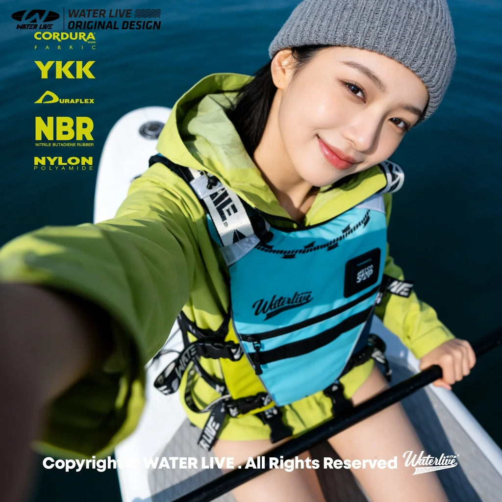 WATER LIVE Two-Piece Life Jacket Buoyancy Vest | Adult PFD Life Jacket Buoyancy Vest Vue