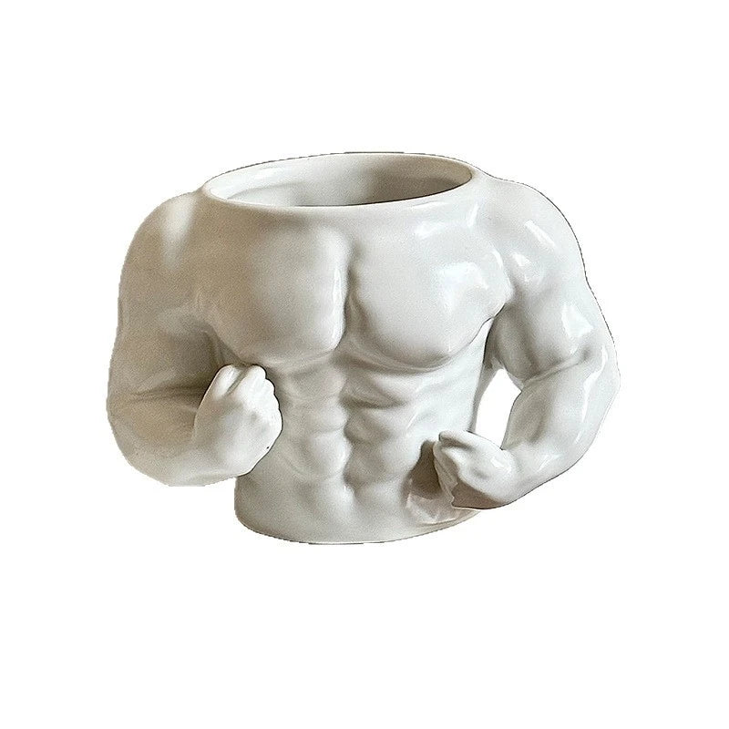 Boyfriend Muscle Ceramic Mug Funny Couples Coffee Cup Cute Quirky Gift For Teens Friends Birthday Gift Unique Home Office Desk Vue