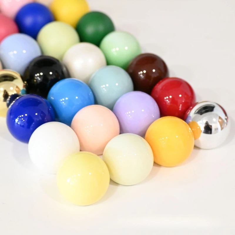 Perfume Bottle Caps Various Colours Ball Caps Wood Plastic Head Caps Multi-style Push Perfume Glass Bottle Cap Bottle Lid 15mm Vue