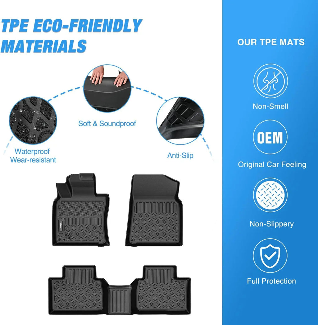 Nilight Floor Mats for Toyota Camry 2025 2026 (Hybrid Only) All Weather Custom Fit Heavy Duty Floor Liners Vue