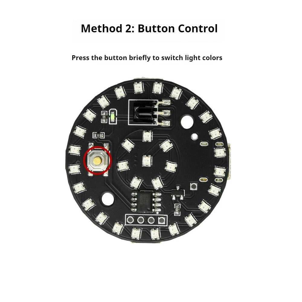Infrared Remote LED Light 9 Constant-On Modes+1 Color-Changing Scroll Mode DIY Model Light Night Light Infrared LED Light Module Vue