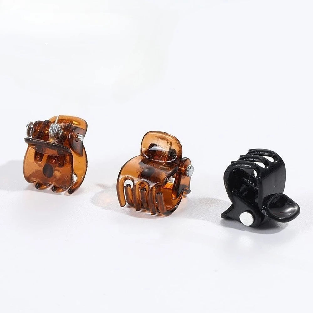 10pcs Practical Accessories Black Plastic Mini Hair Clips Small Claws Non Slip Plastic Hairpins Hair Accessories Hair Styling Vue