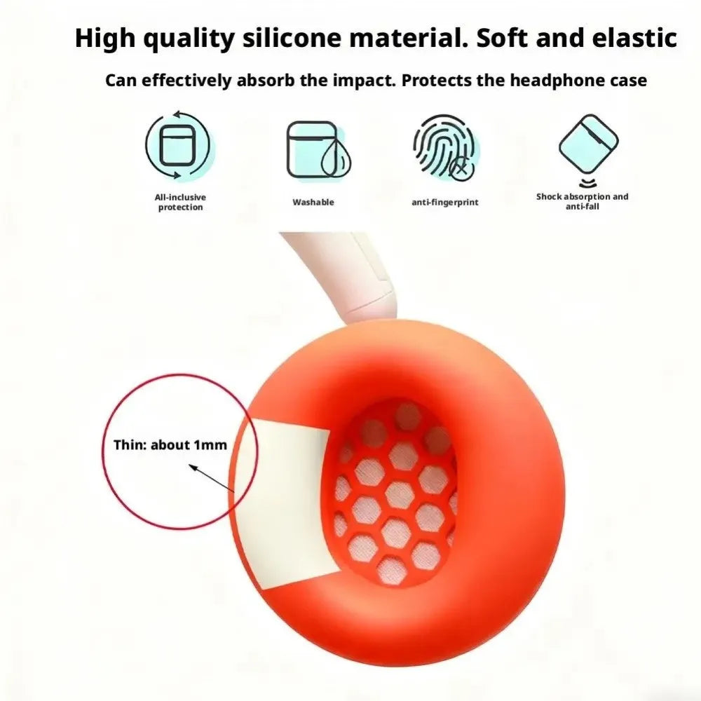 Silicone Ear Pads Cushion Cover Anti-scratch Replacement Headband