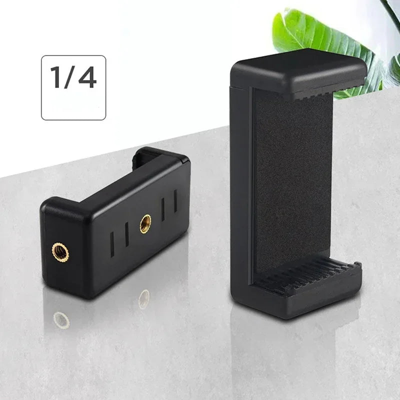 For Tripod Mobile Smart Phone Universal Accessories Stand Mount Tripod Stand Phone Clip 1/4 Inch Screw Hole Holder Vue