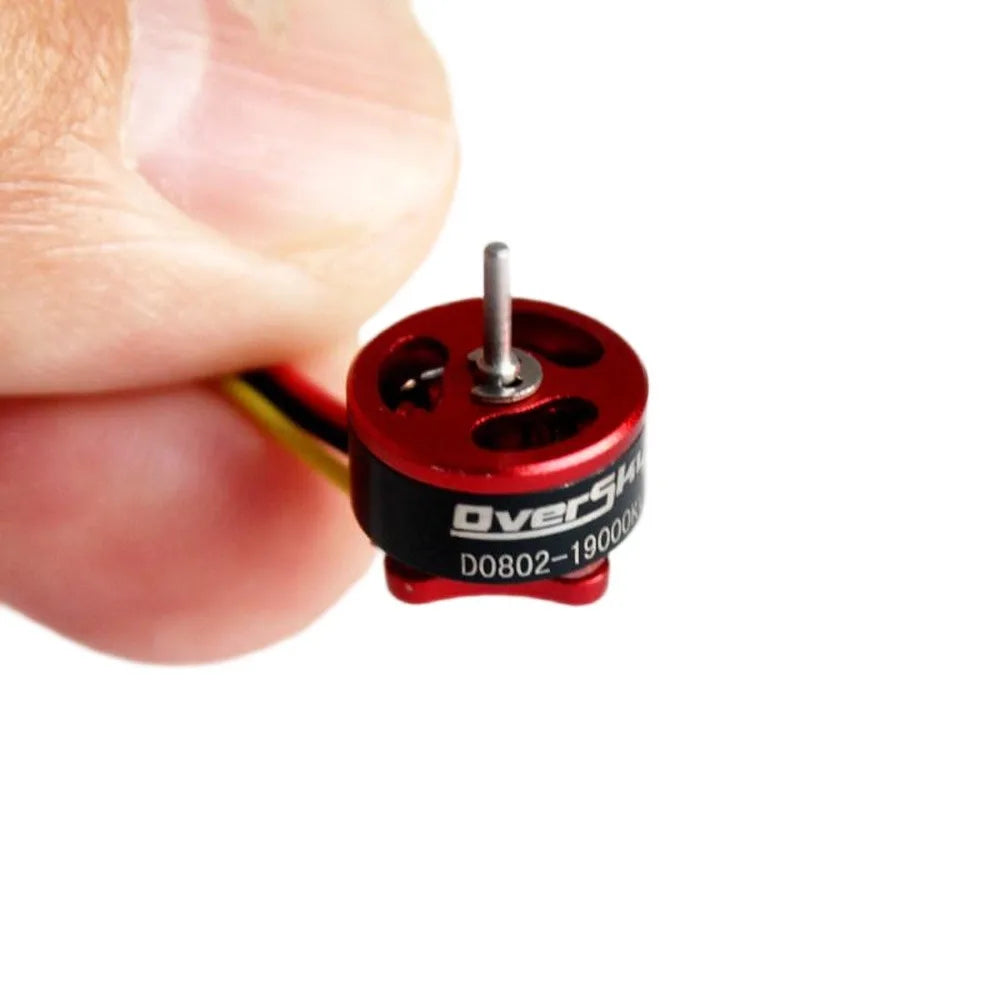 D0802 Brushless Motor 16000KV 19000KV 25000KV 1.0mm Shaft 9N12P 1-2S Lipo for 65-85mm FPV Quadcopter Frame Replacement Motor Vue