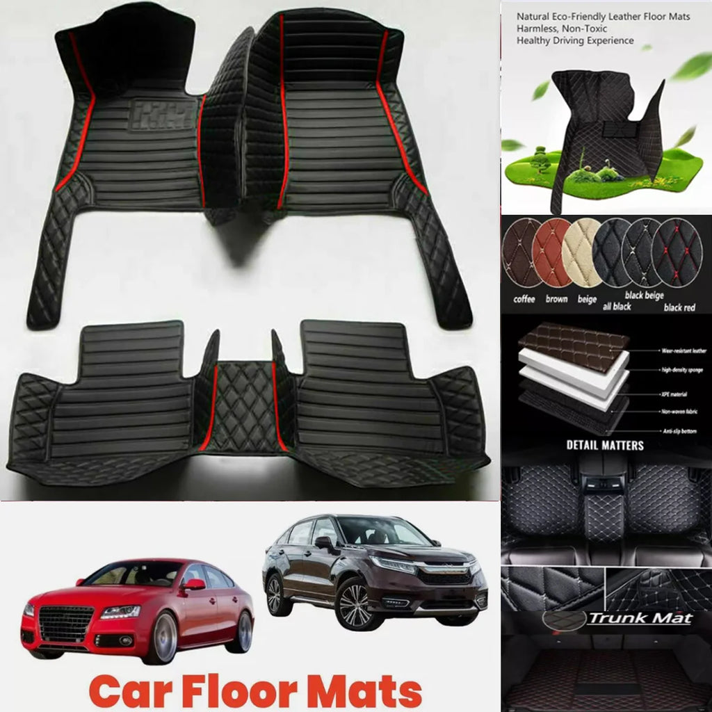 Custom PU Leather Floor Mats for BMW X6 E71 E72 F16 F86 G06 G96 Custom Car Floor Mats Vue