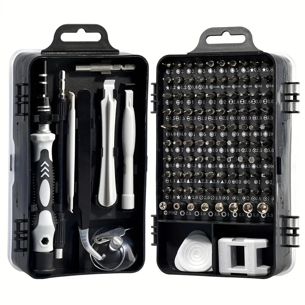 Precision Screwdriver 115 In 1 Set Magnetic Mini Screw Nuts Bits WEEKS Multifunction Repair Tools Kit Household Vue