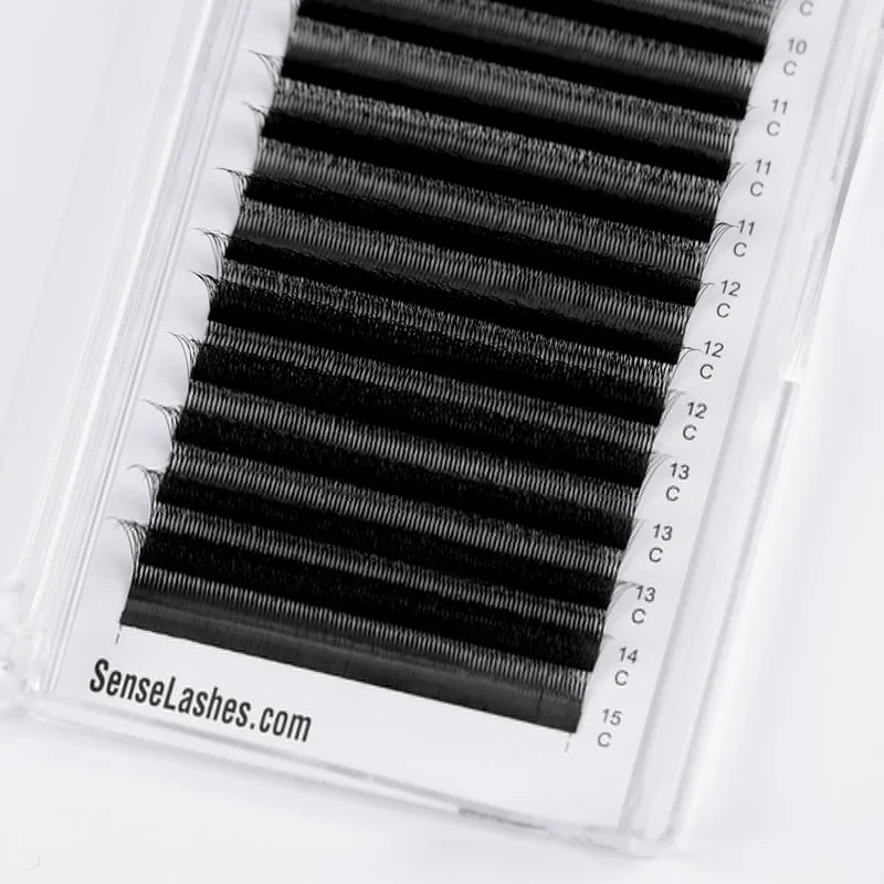 Narrow W-Shape Premade Fan Lash Extensions 3D 4D 5D – 16 Rows Premade Fan Lashes Vue